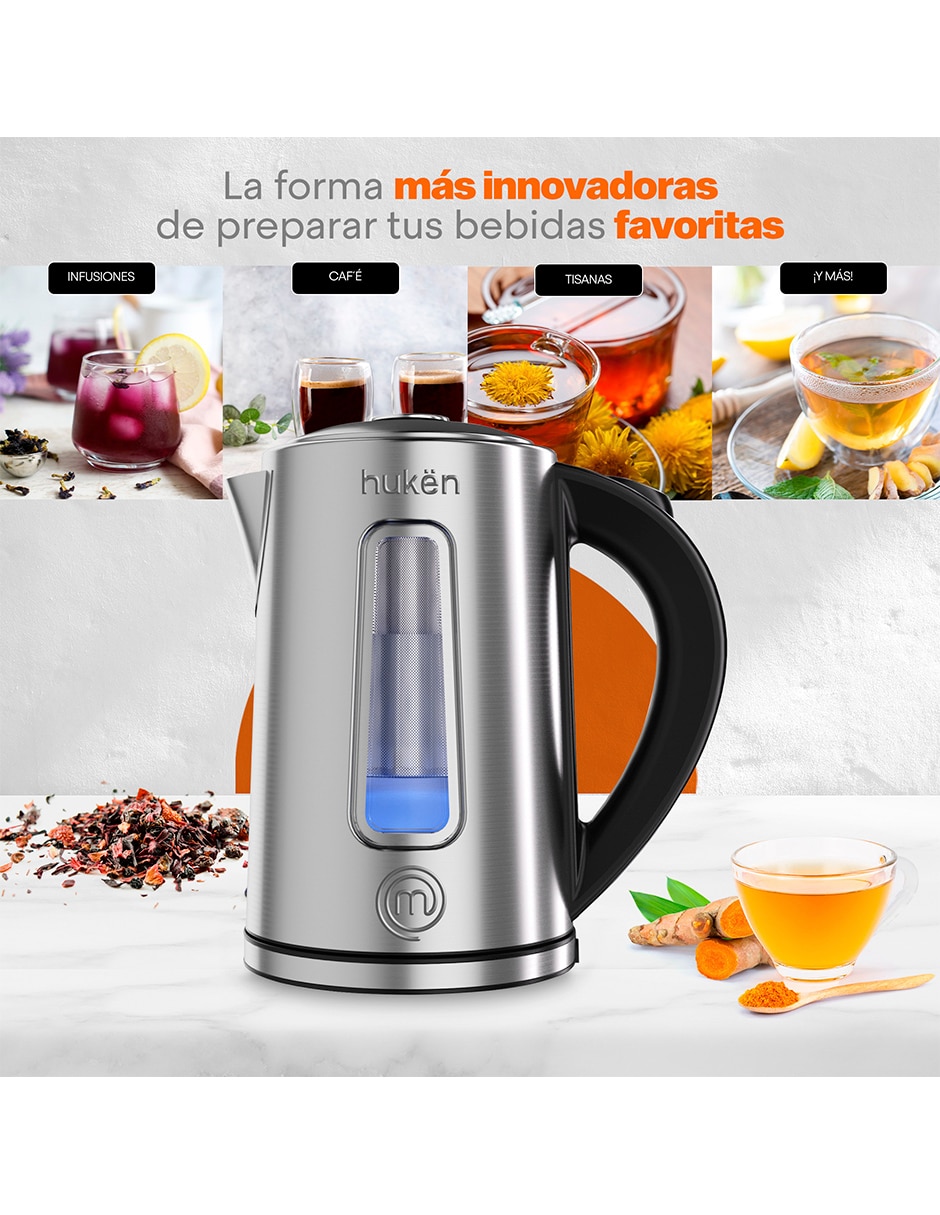 Tetera eléctrica Masterchef de acero inoxidable