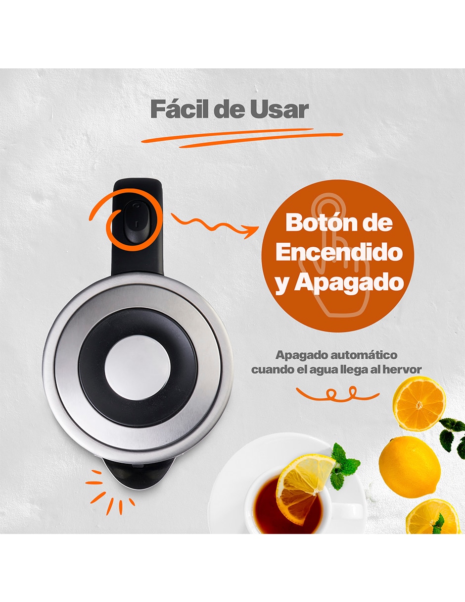 Tetera eléctrica Masterchef de acero inoxidable