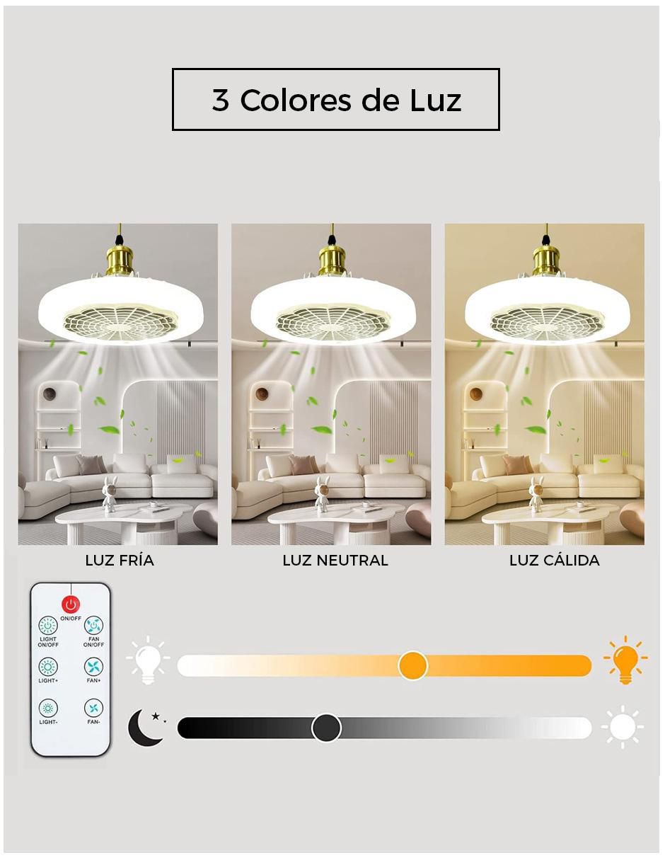 Ventilador de techo Dosyu Technology con control remoto 3 velocidades