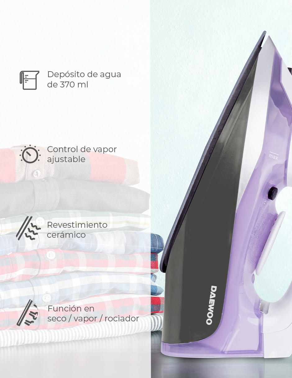 Plancha dsi-9204 suela esmaltada con acero inoxidable
