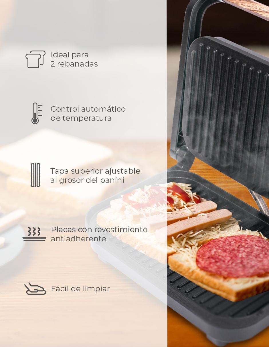 Parrilla eléctrica DHG-2675 de acero inoxidable