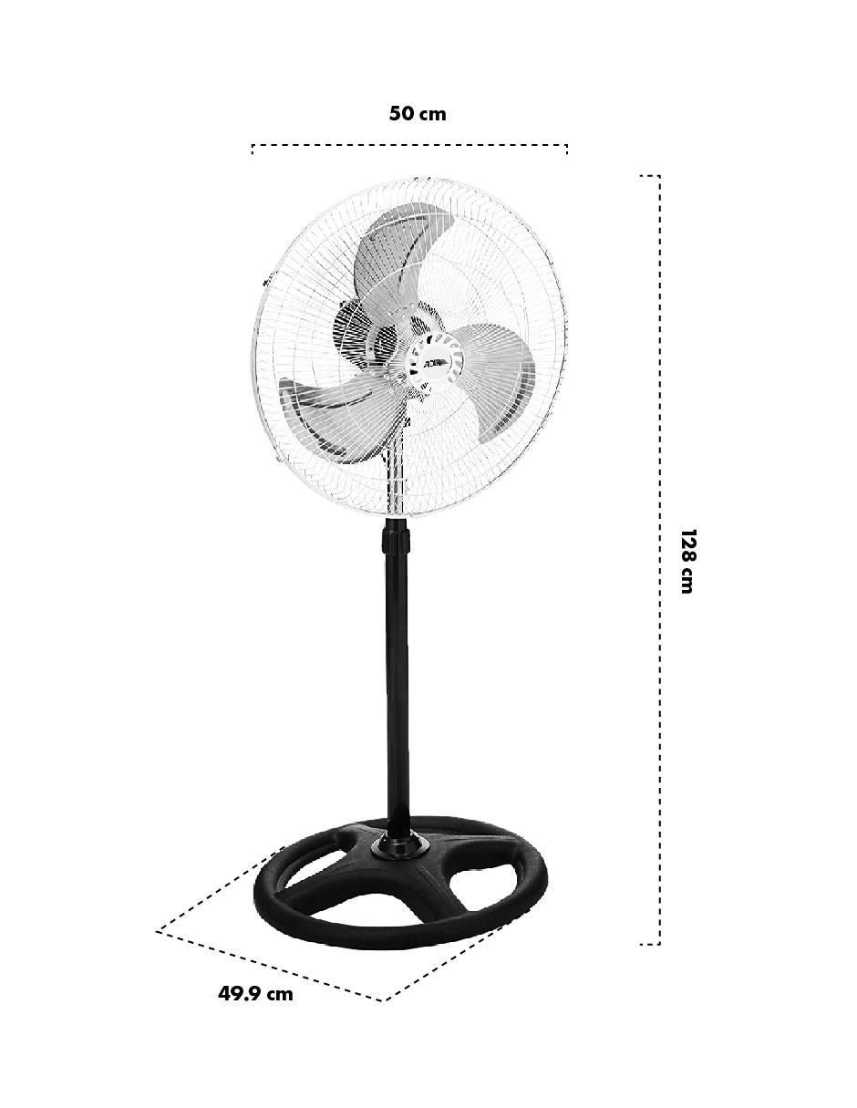 Ventilador 3 en 1 Adir con control remoto 3 velocidades