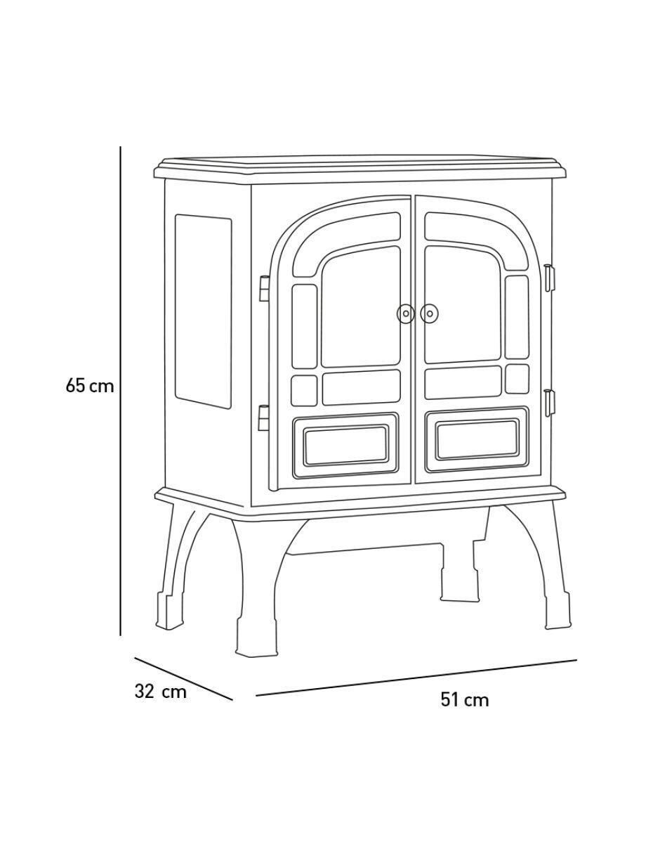 Calefactor de chimenea eléctrico de 110 V 6