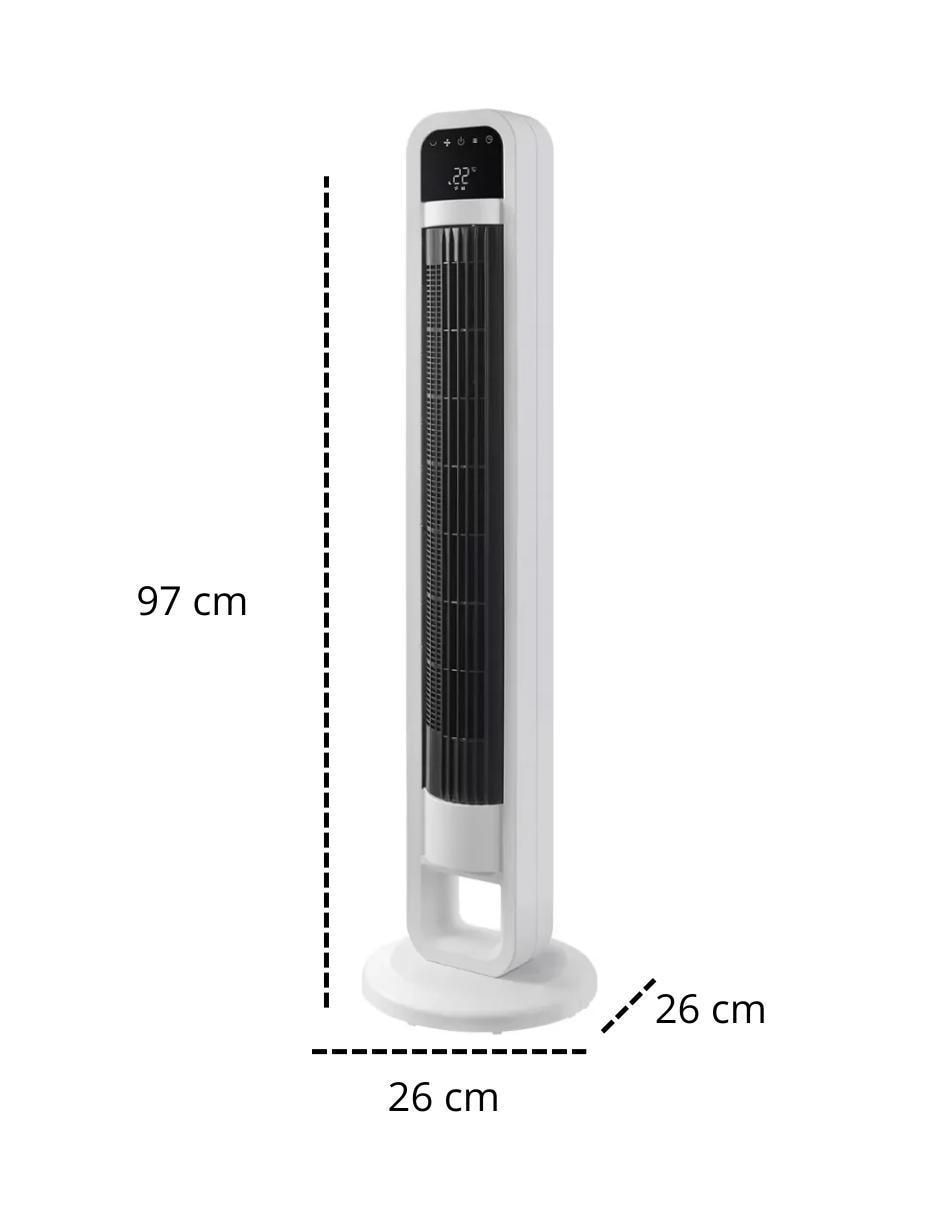 Ventilador de torre Omnibreeze con control remoto 4 velocidades