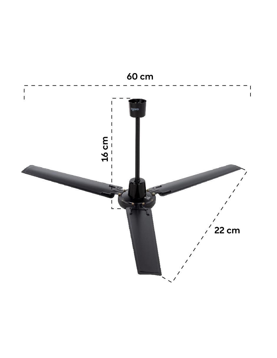 Ventilador de techo Igoto 5 velocidades