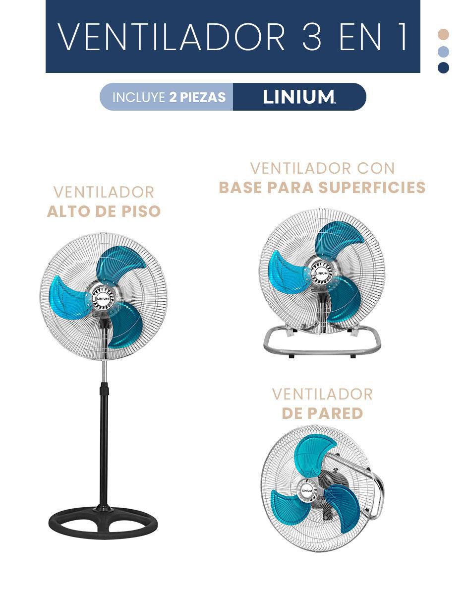 Ventilador 3 en 1 Linium 3 velocidades