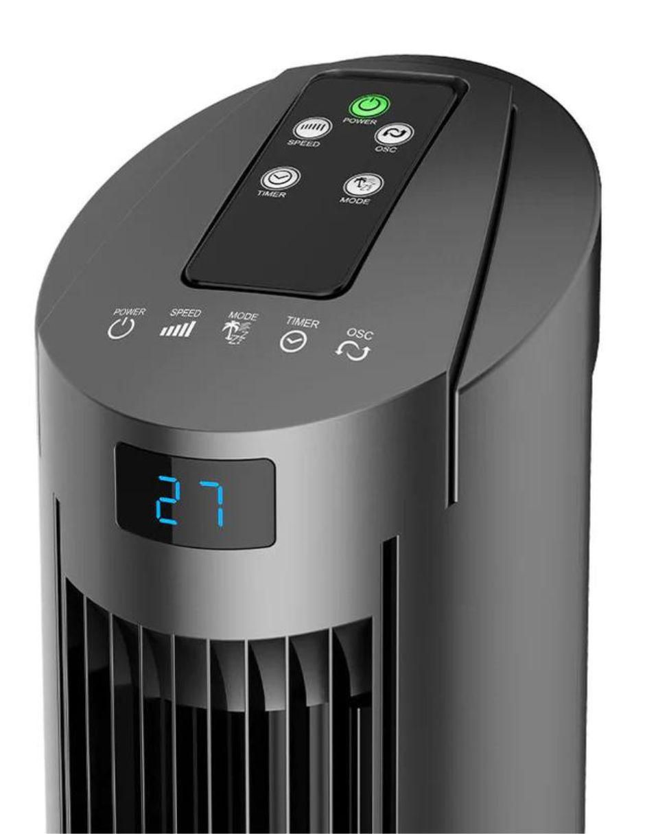 Ventilador de torre con control remoto 3 velocidades
