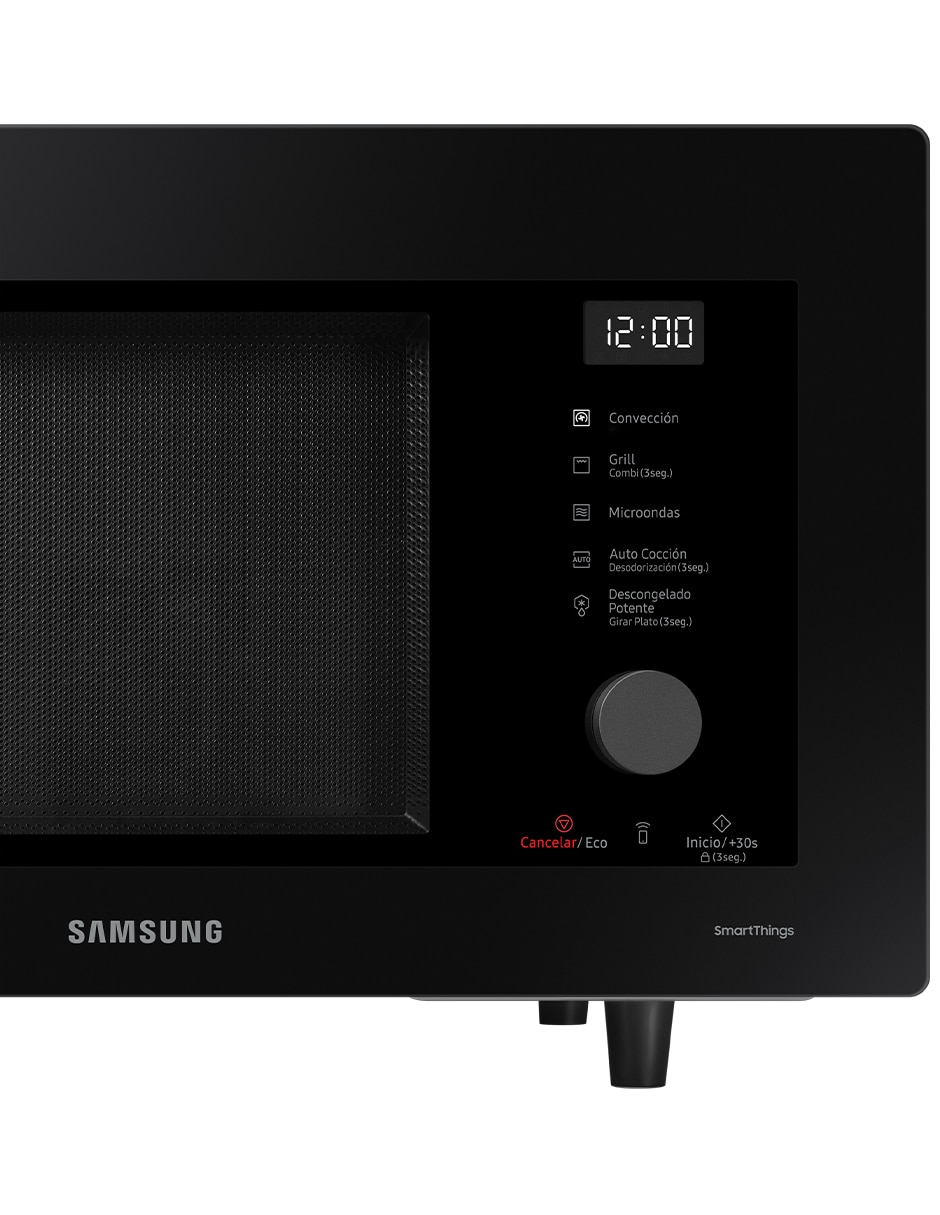 Horno de microondas de convección con grill Samsung modelo MC32DG7646CKAX 1.1 pies cúbicos