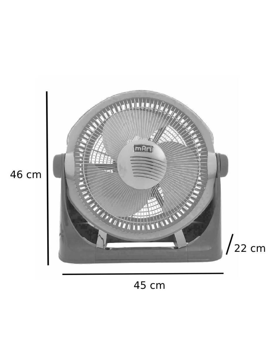 Ventilador de piso con control remoto 3 velocidades 5