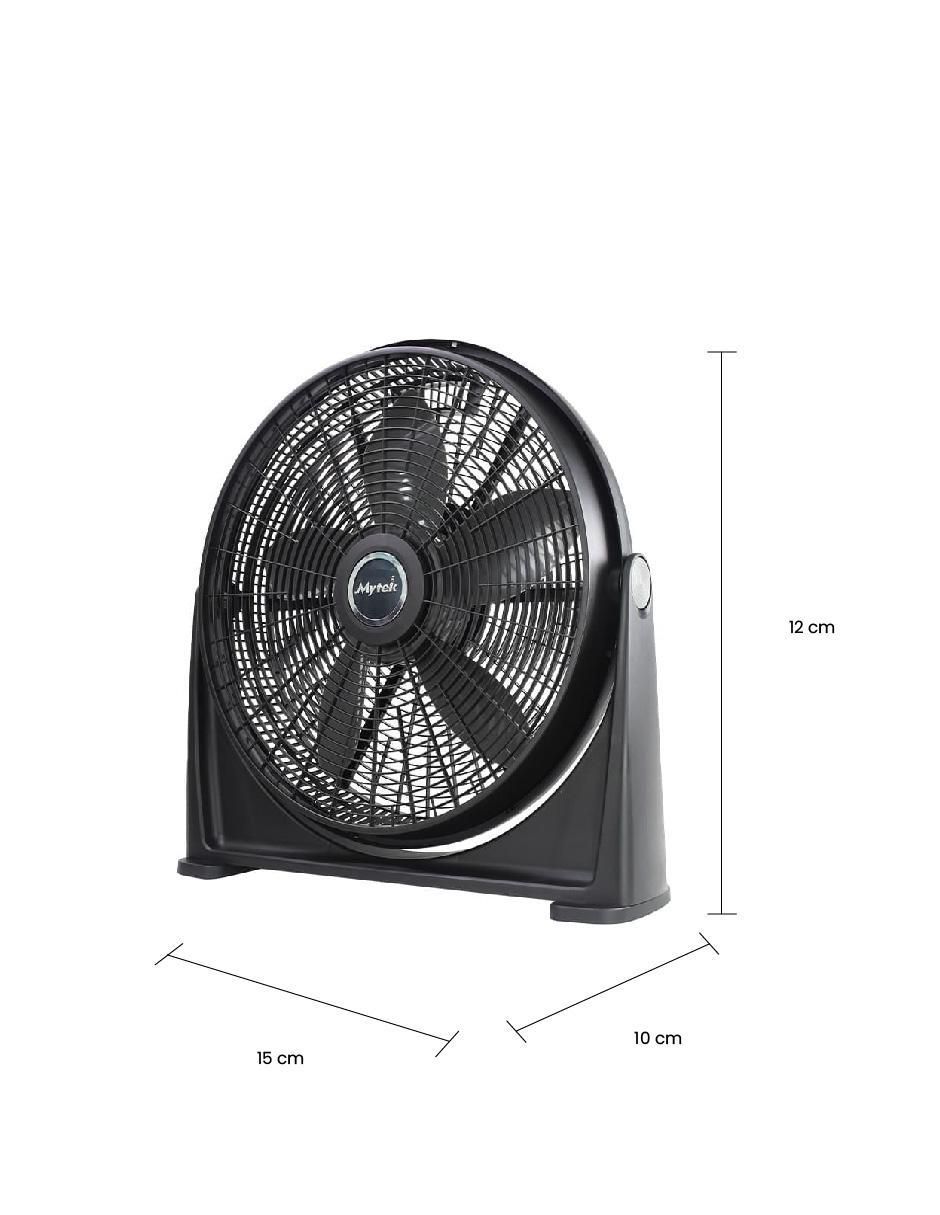 Ventilador de piso Mytek 3 velocidades