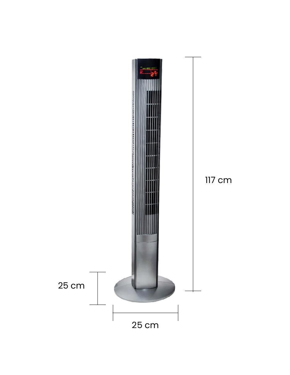 Ventilador de torre con control remoto 3 velocidades 5
