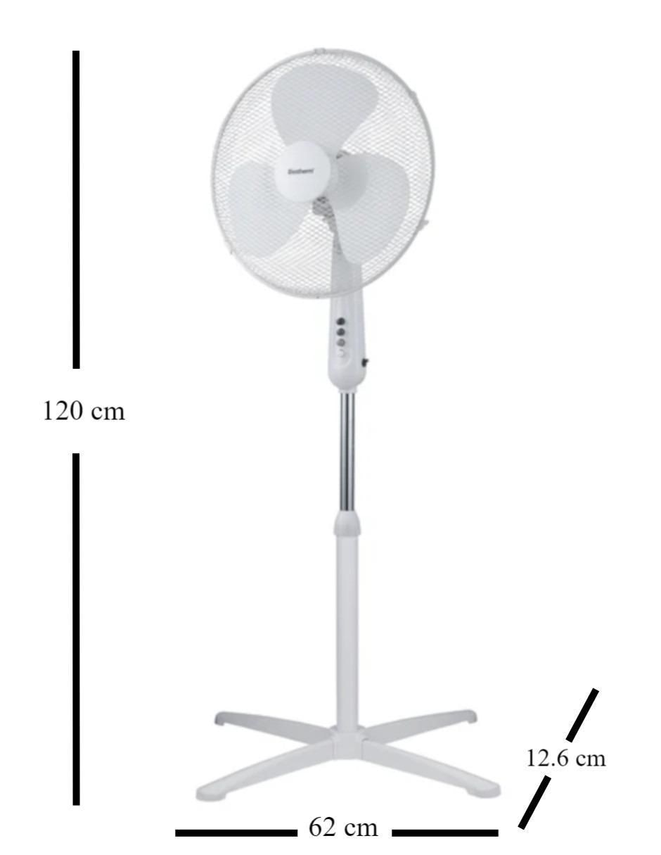 Ventilador de pedestal Bestherm 3 velocidades