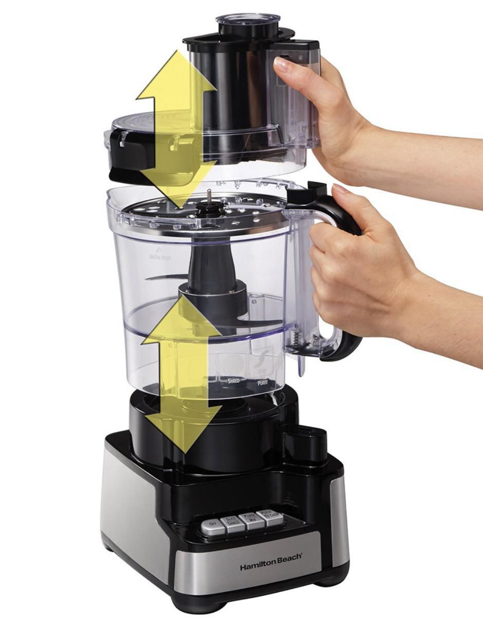 Procesador de alimentos Hamilton Beach cuchillas de acero inoxidable