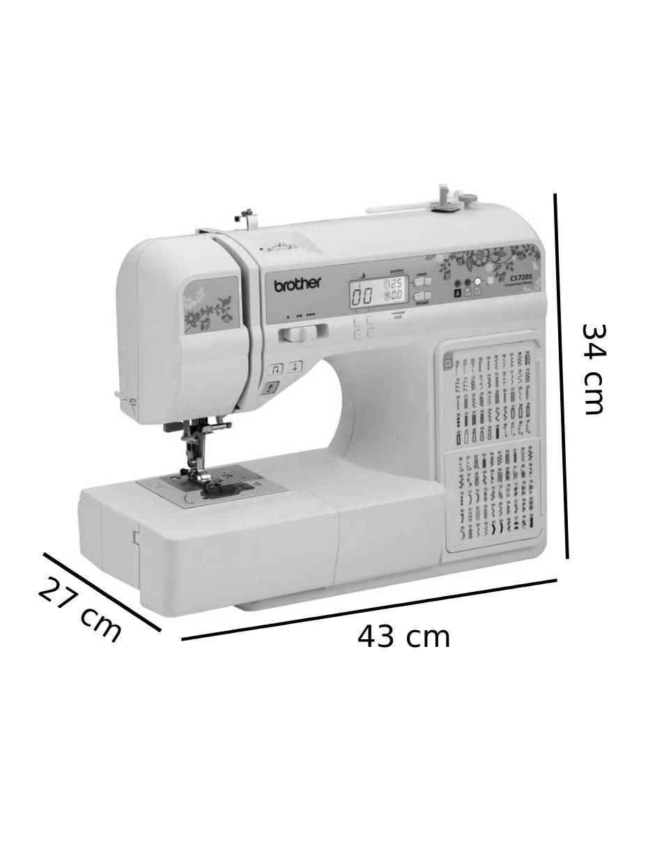 Máquina de coser digital Brother CS7205