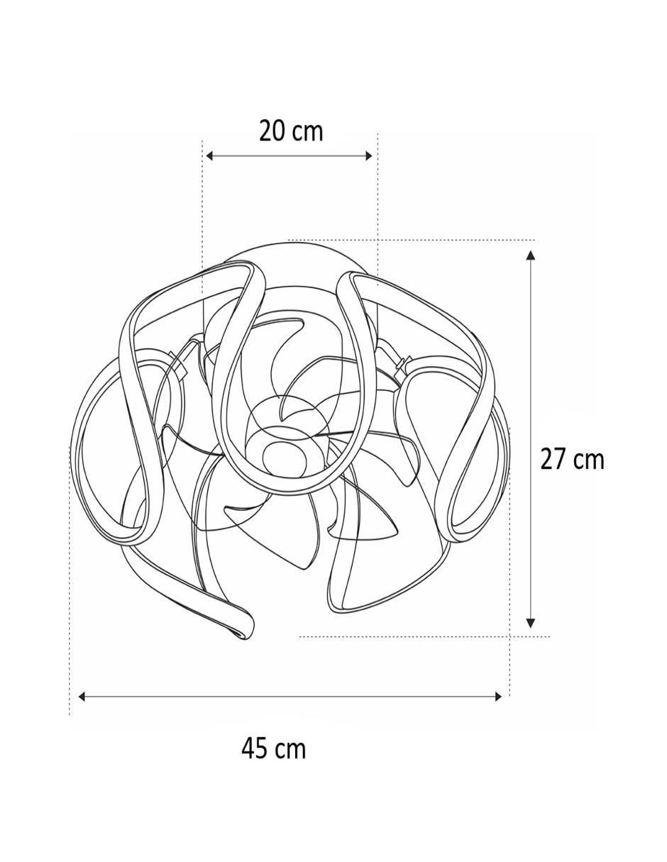 Ventilador de techo con control remoto 6 velocidades 4