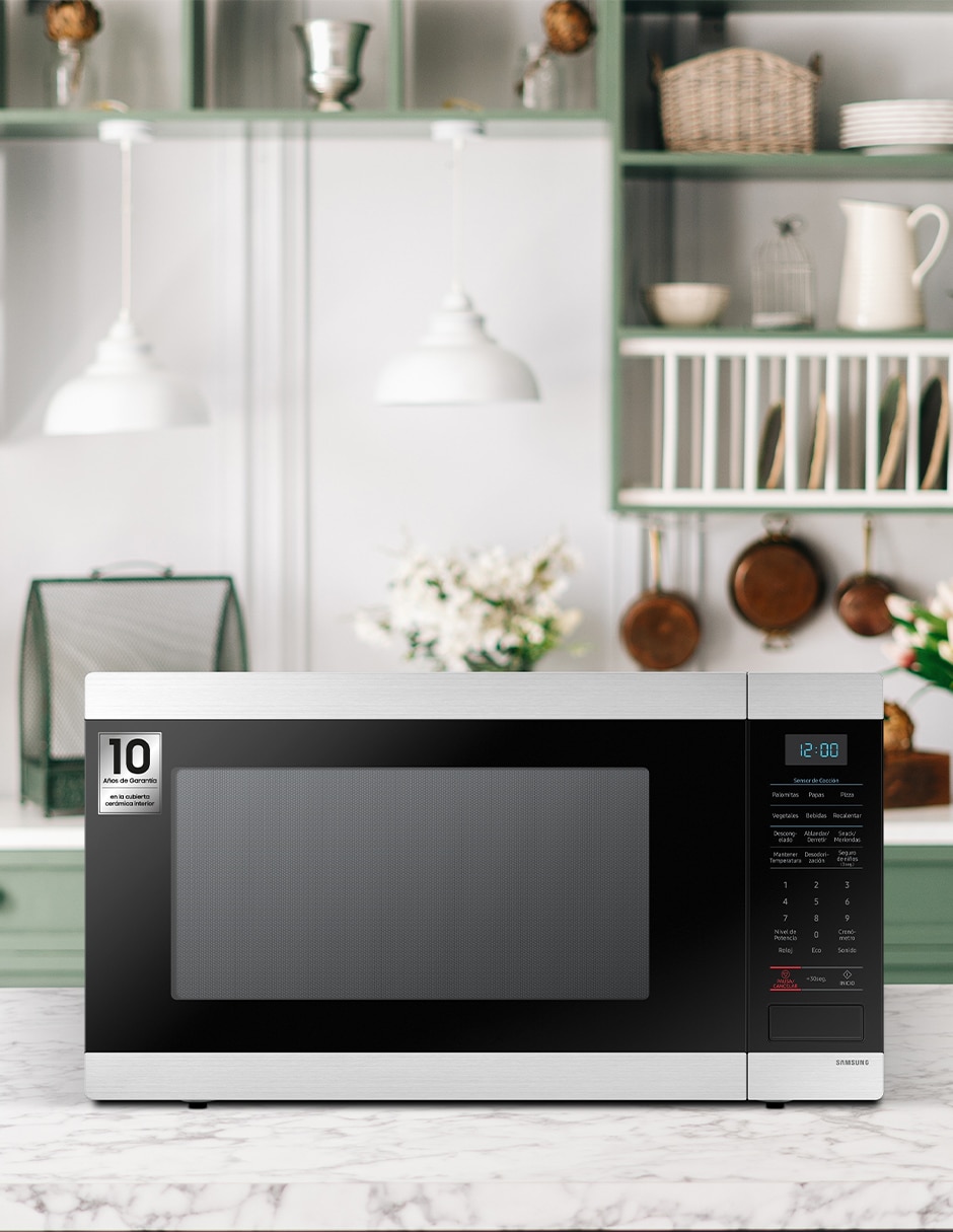 Horno de microondas convencional Samsung modelo MS19M8020AS/AX de 1.9 pies cúbicos