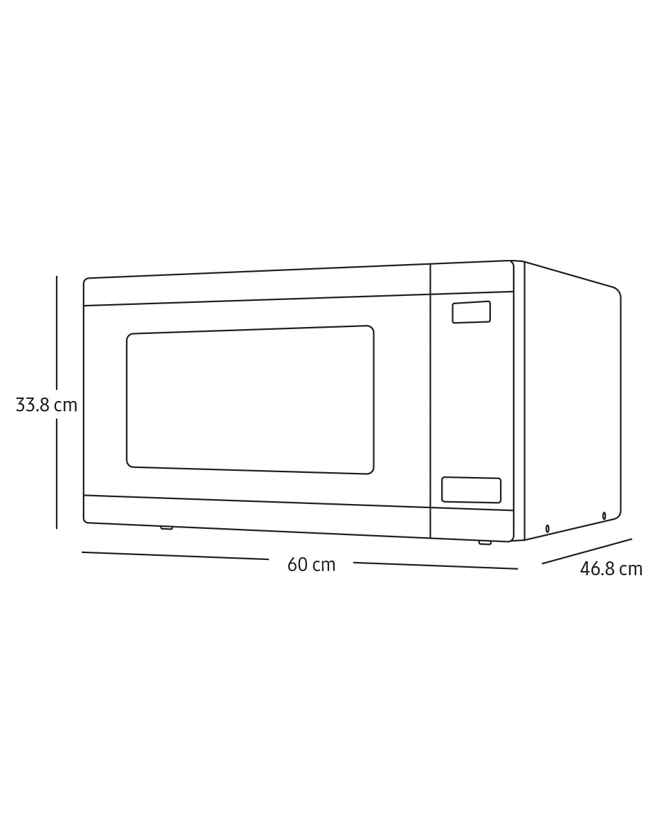 Horno de microondas convencional de 1.9 pies 8