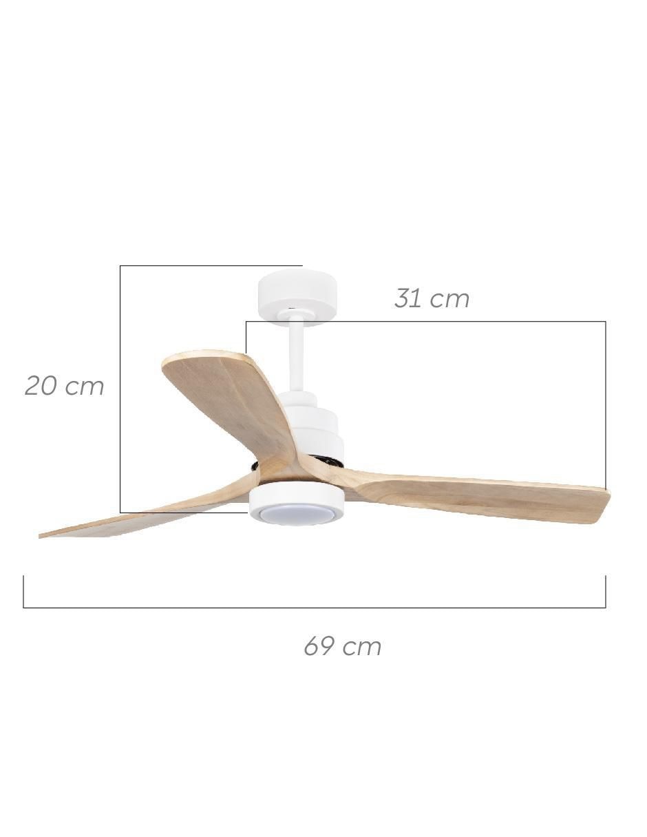 Ventilador de techo Igoto con control remoto 6 velocidades