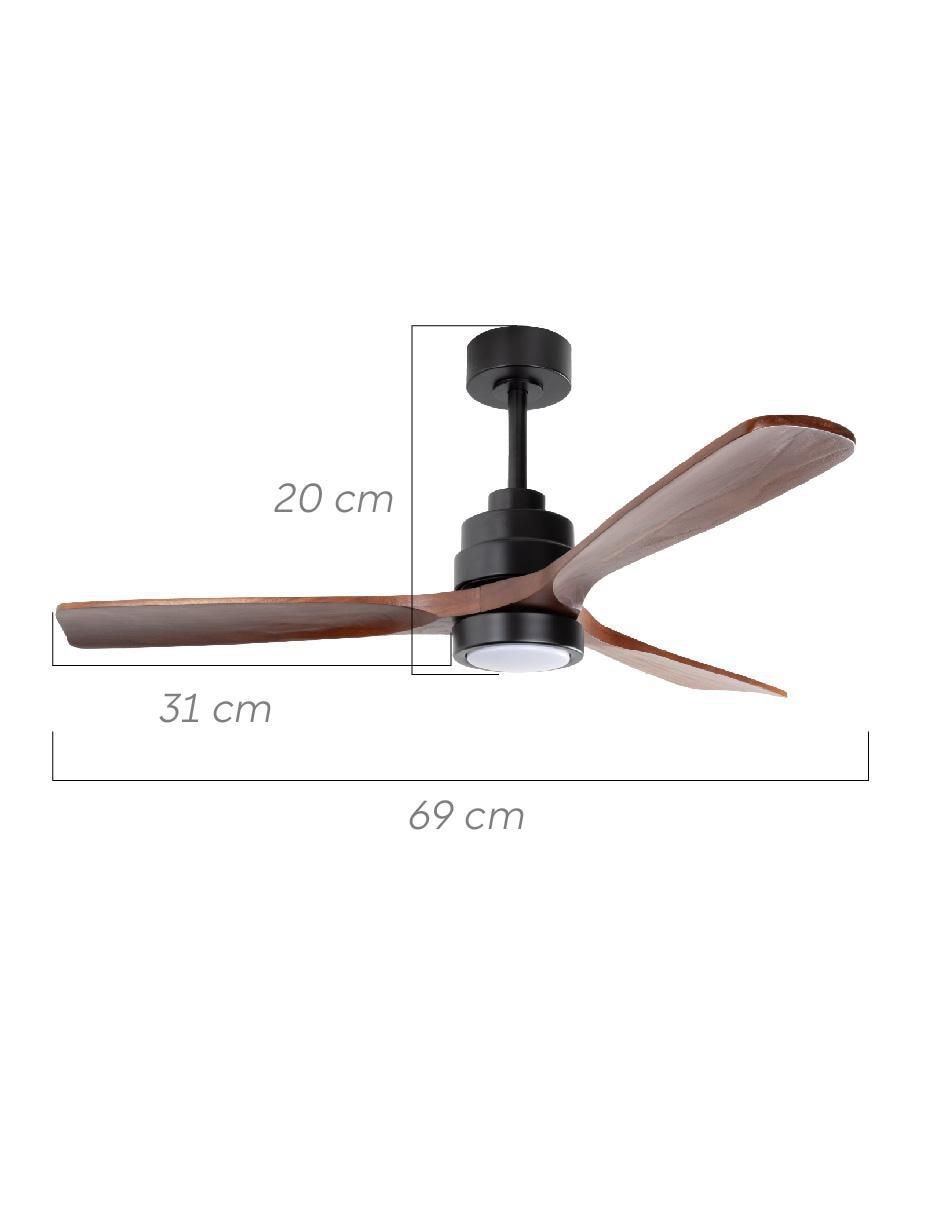Ventilador de techo Igoto con control remoto 6 velocidades
