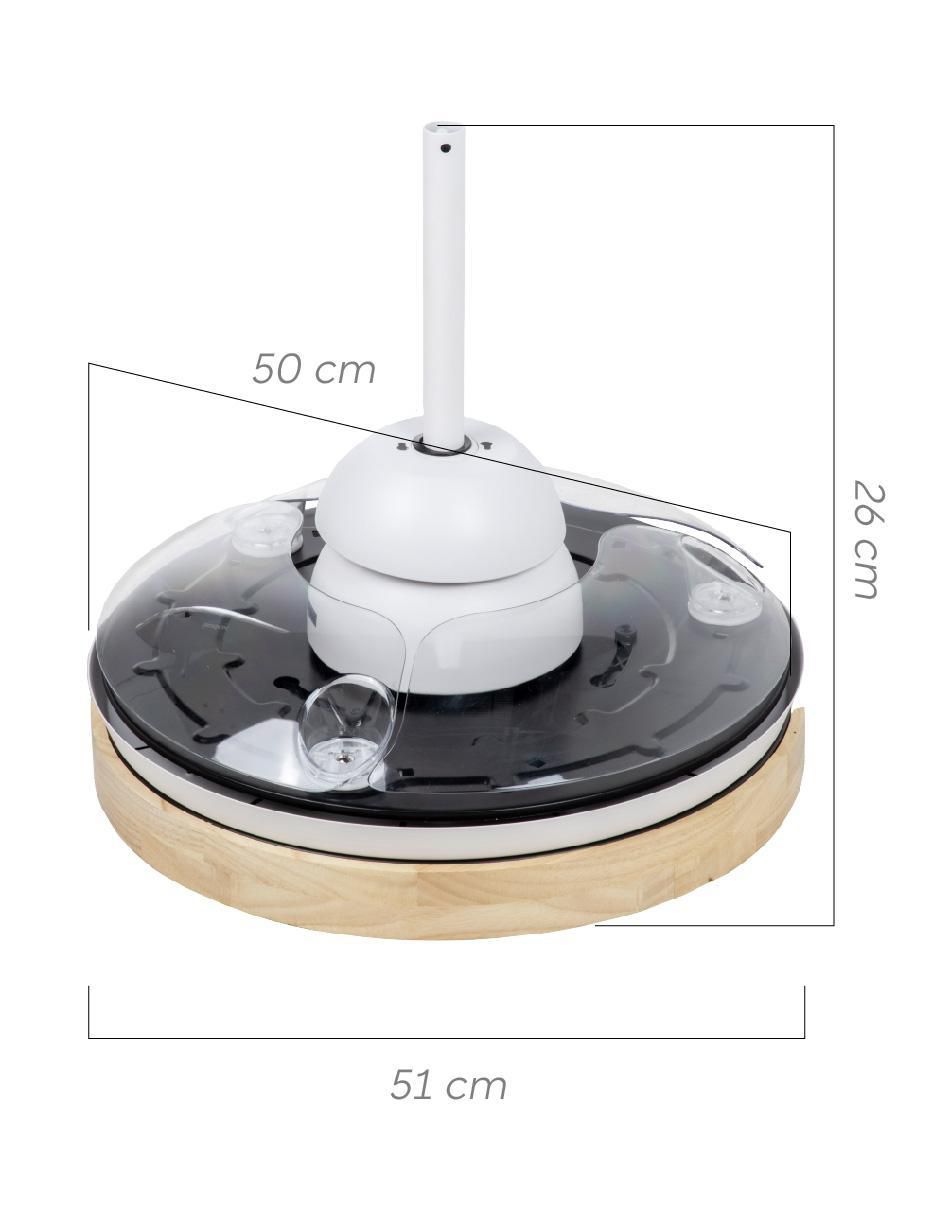 Ventilador de techo con control remoto 6 velocidades 5