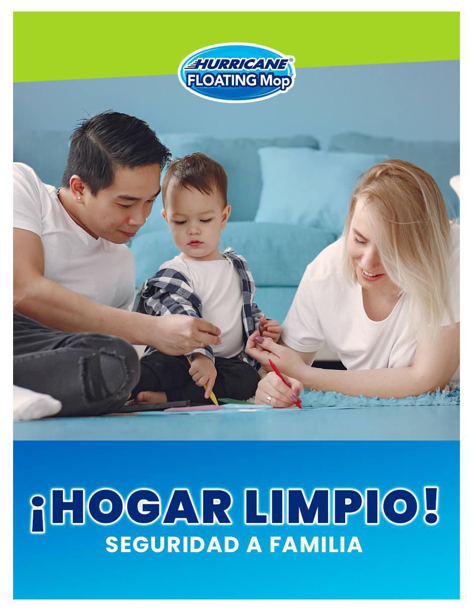 Trapeador multifuncional eléctrico Hurricane Floating Mop