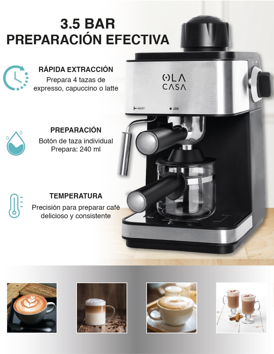 Cafetera de goteo espresso y cappuccino 3