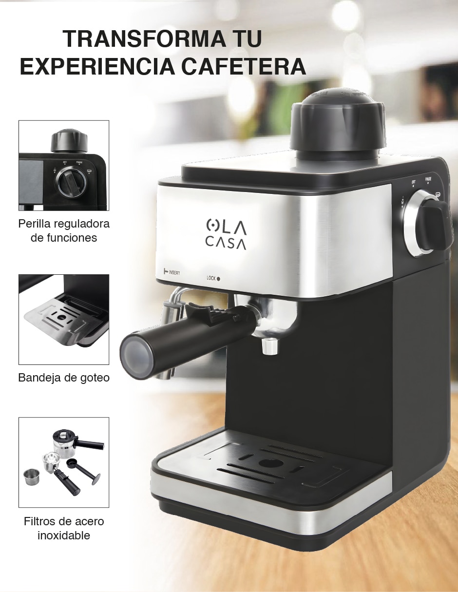 Cafetera de goteo espresso y cappuccino 10