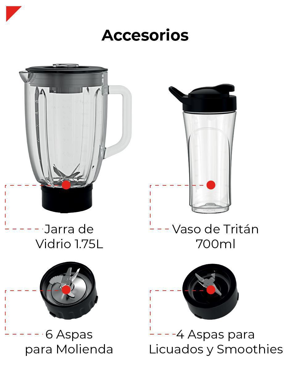 Combo licuadora BSB04 8 velocidades 7