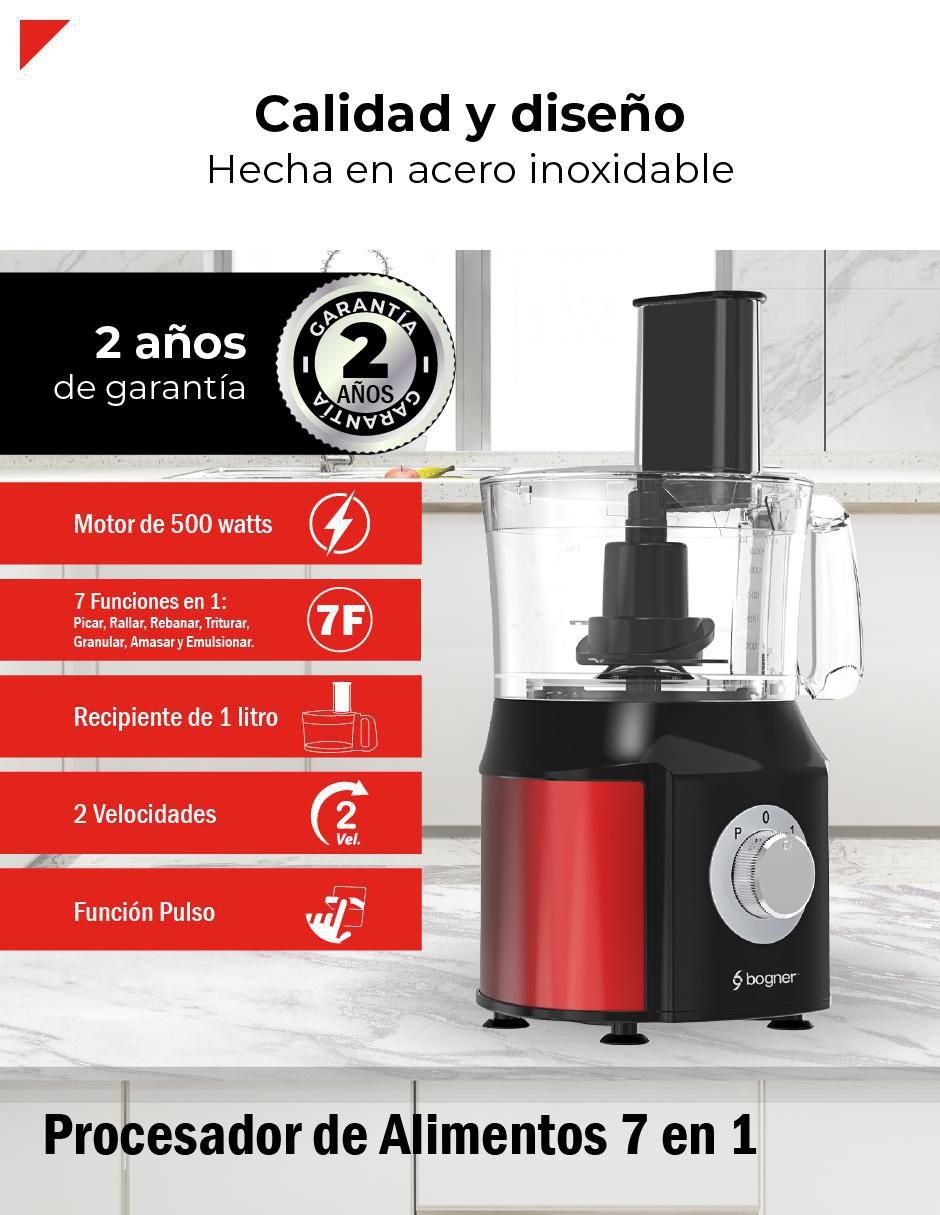 Set procesador de alimentos cuchillas de acero