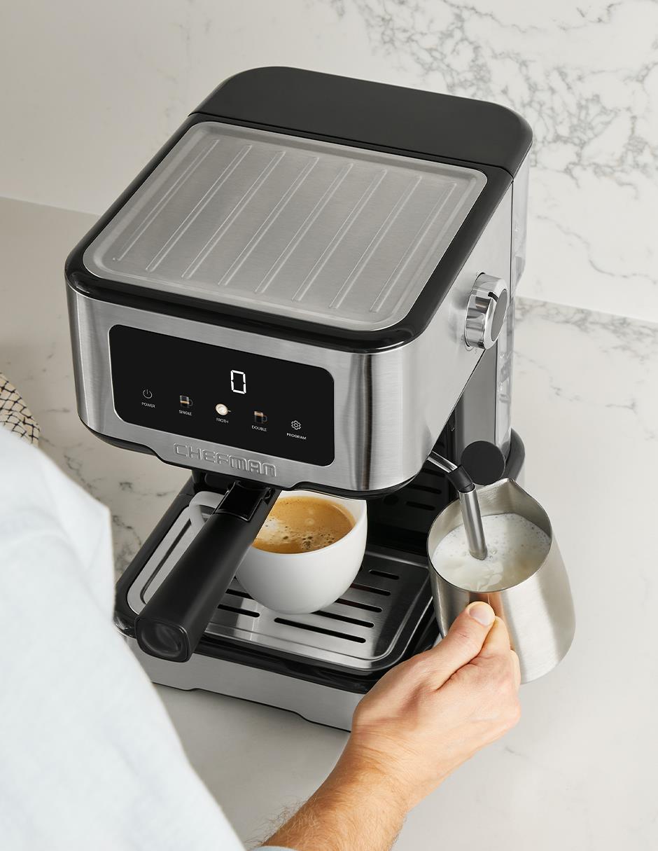 Cafetera espresso Chefman rj54-ss-15-d-mx