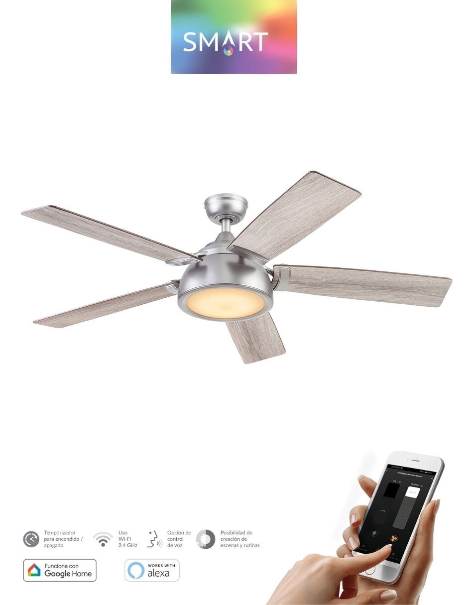 Ventilador de techo coolfan con control remoto 3 velocidades