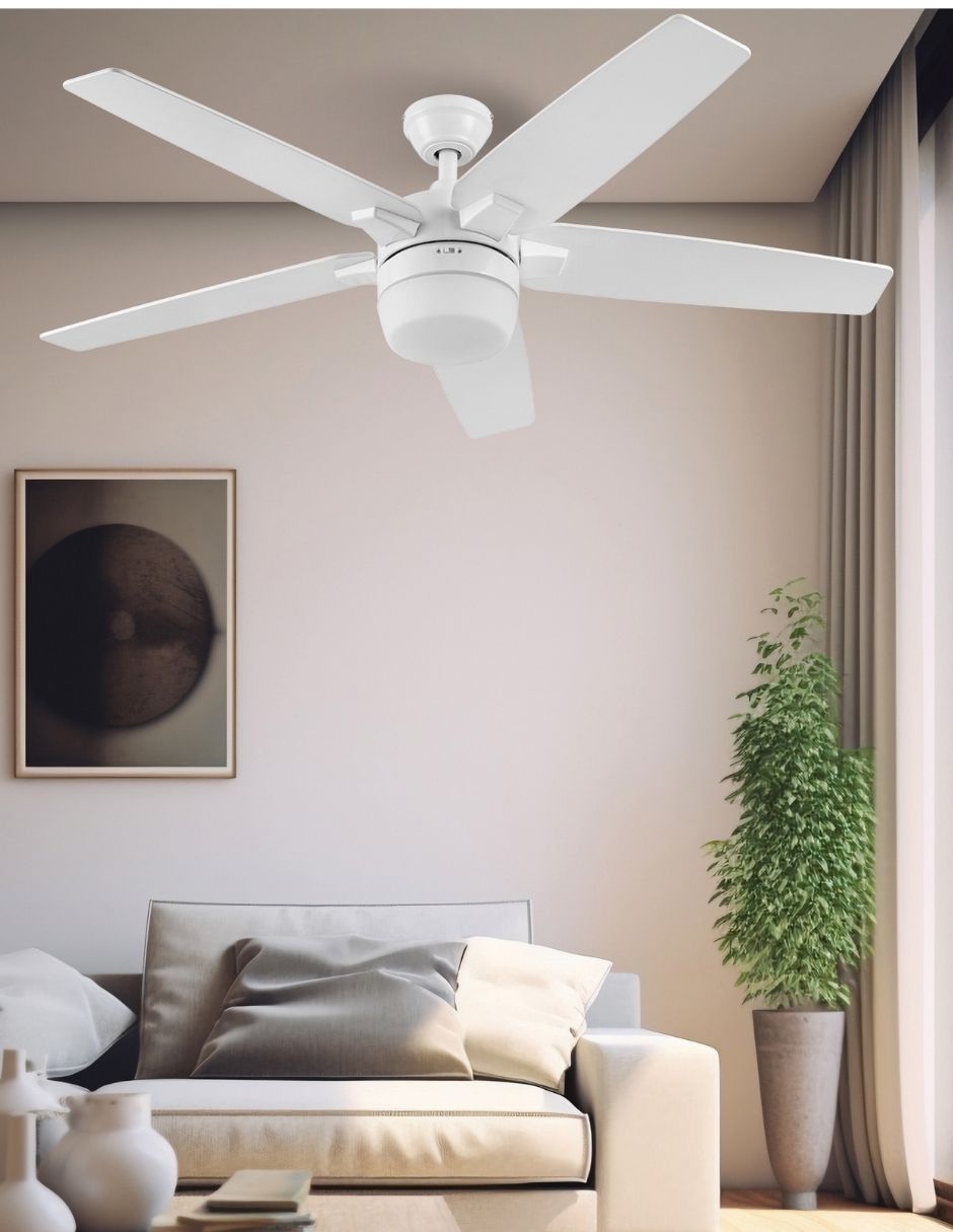 Ventilador de techo con control remoto 3 velocidades 4