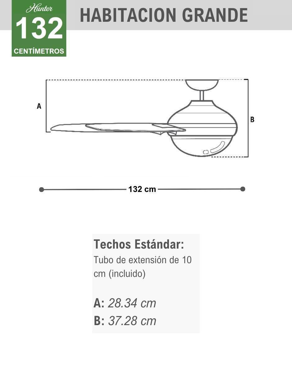 Ventilador de techo con control remoto 3 velocidades 6