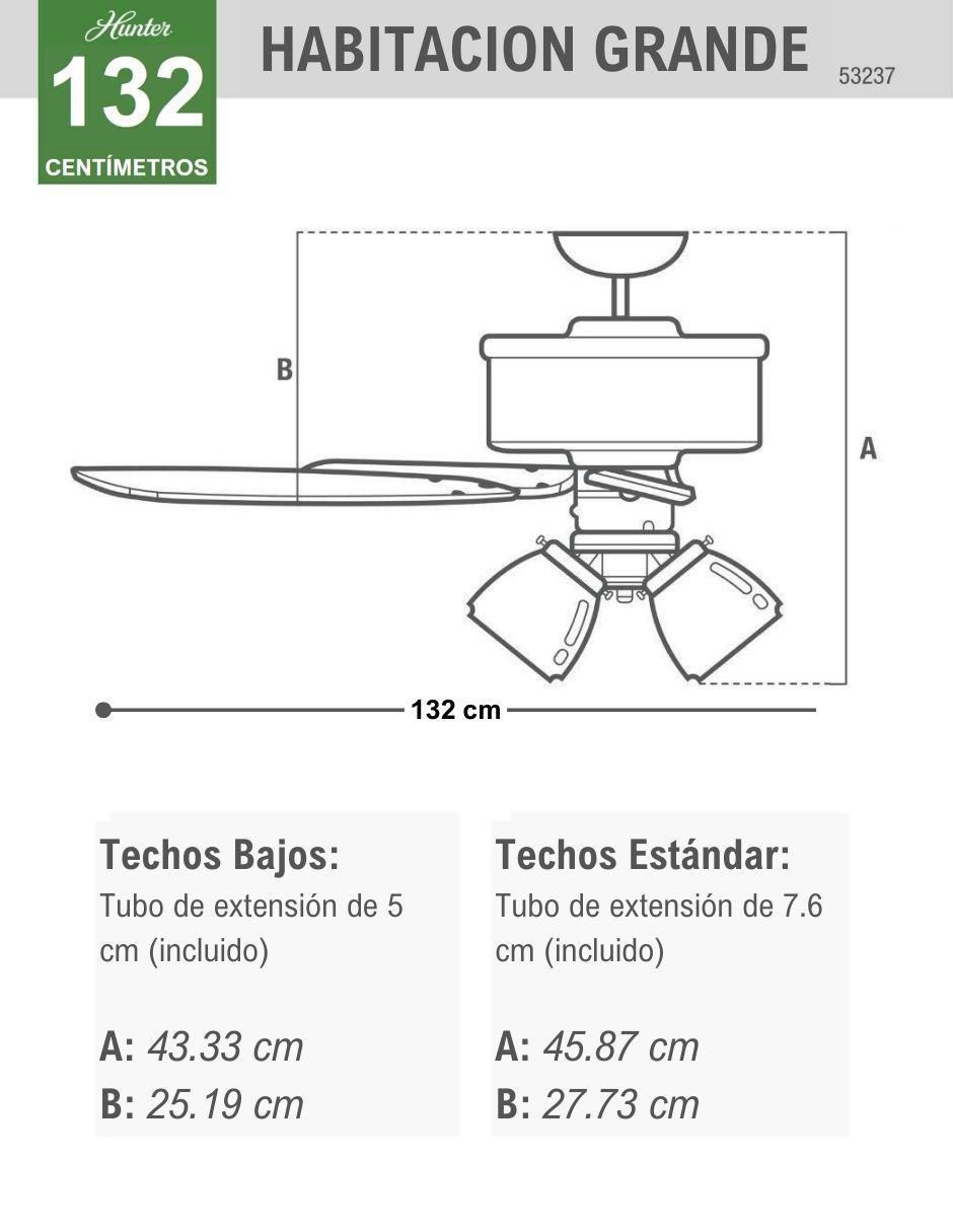 Ventilador de techo 3 velocidades 8