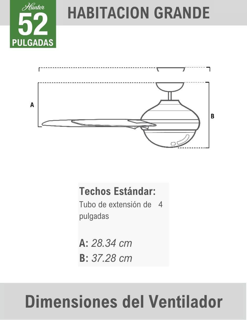 Ventilador de techo Hunter 3 velocidades