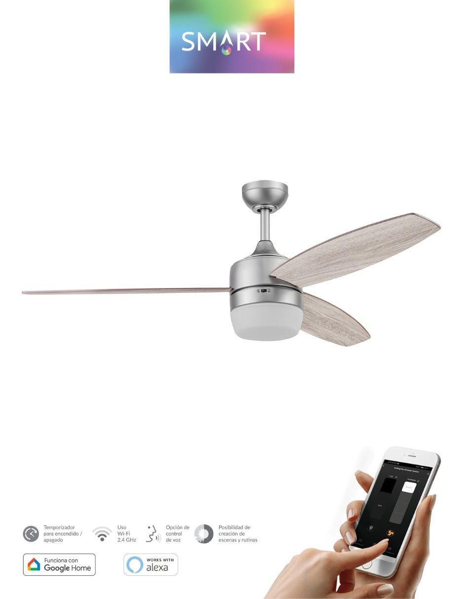 Ventilador de techo con control remoto 3 velocidades 5