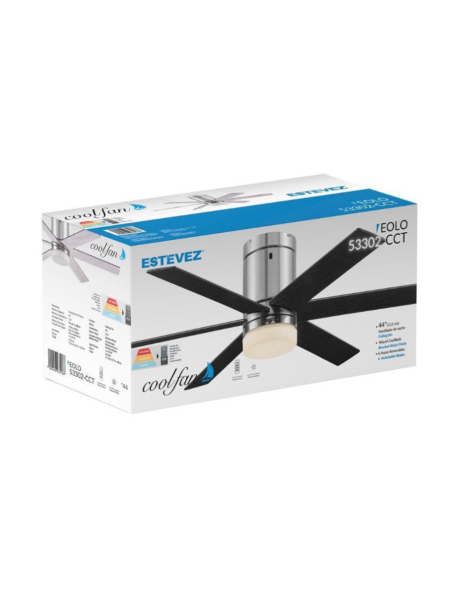 Ventilador de techo con control remoto 3 velocidades