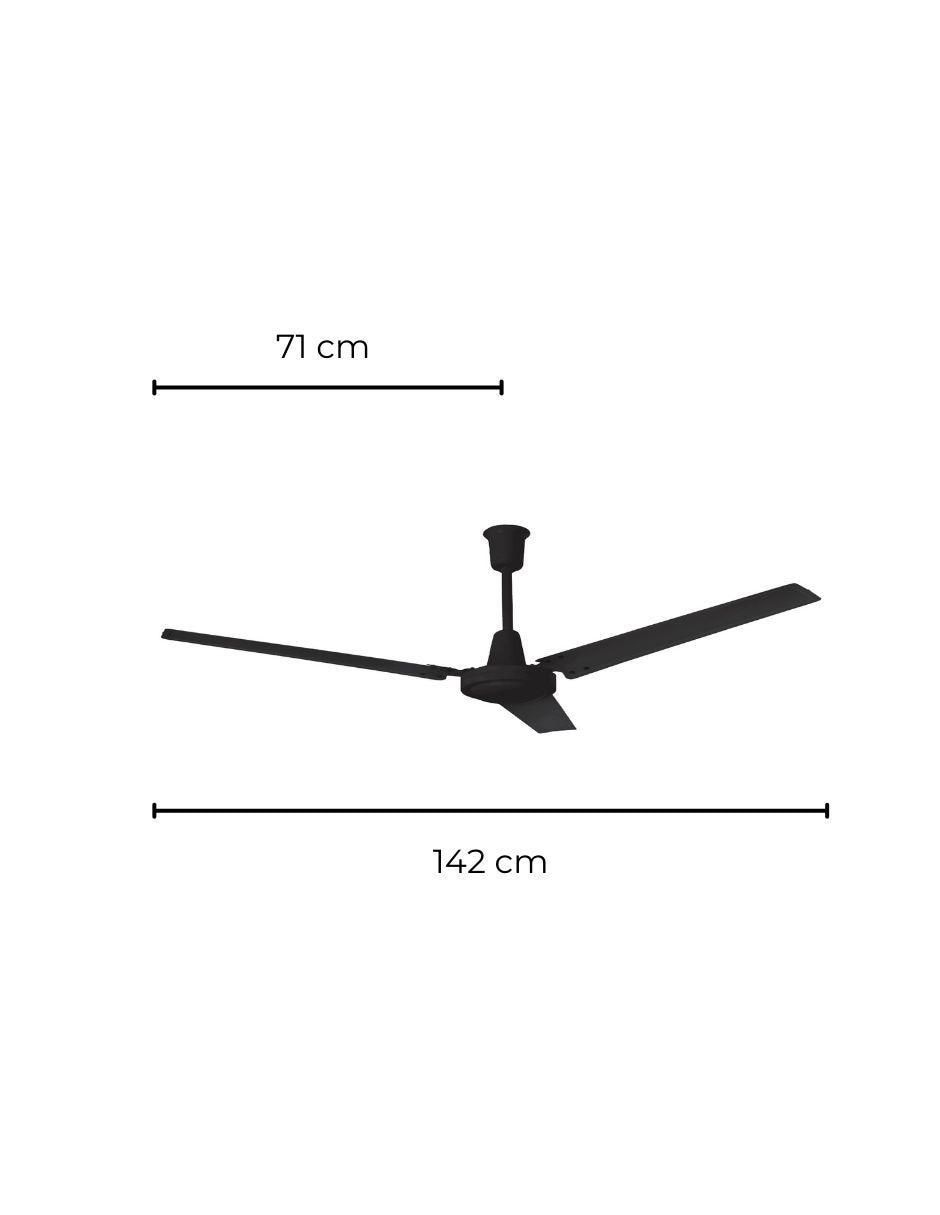 Ventilador de techo con control remoto 3 velocidades 6