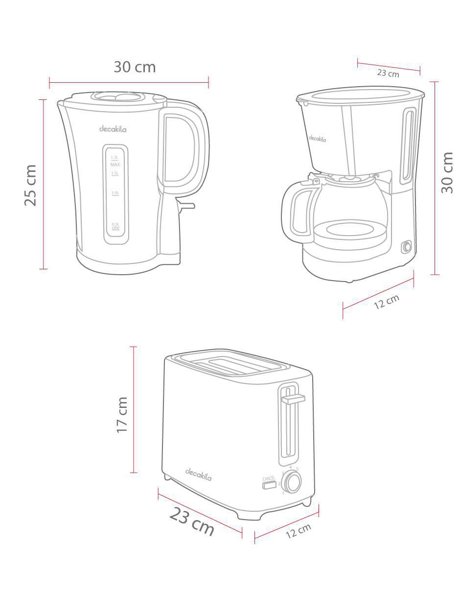 Cafetera de goteo Decakila kucf005b