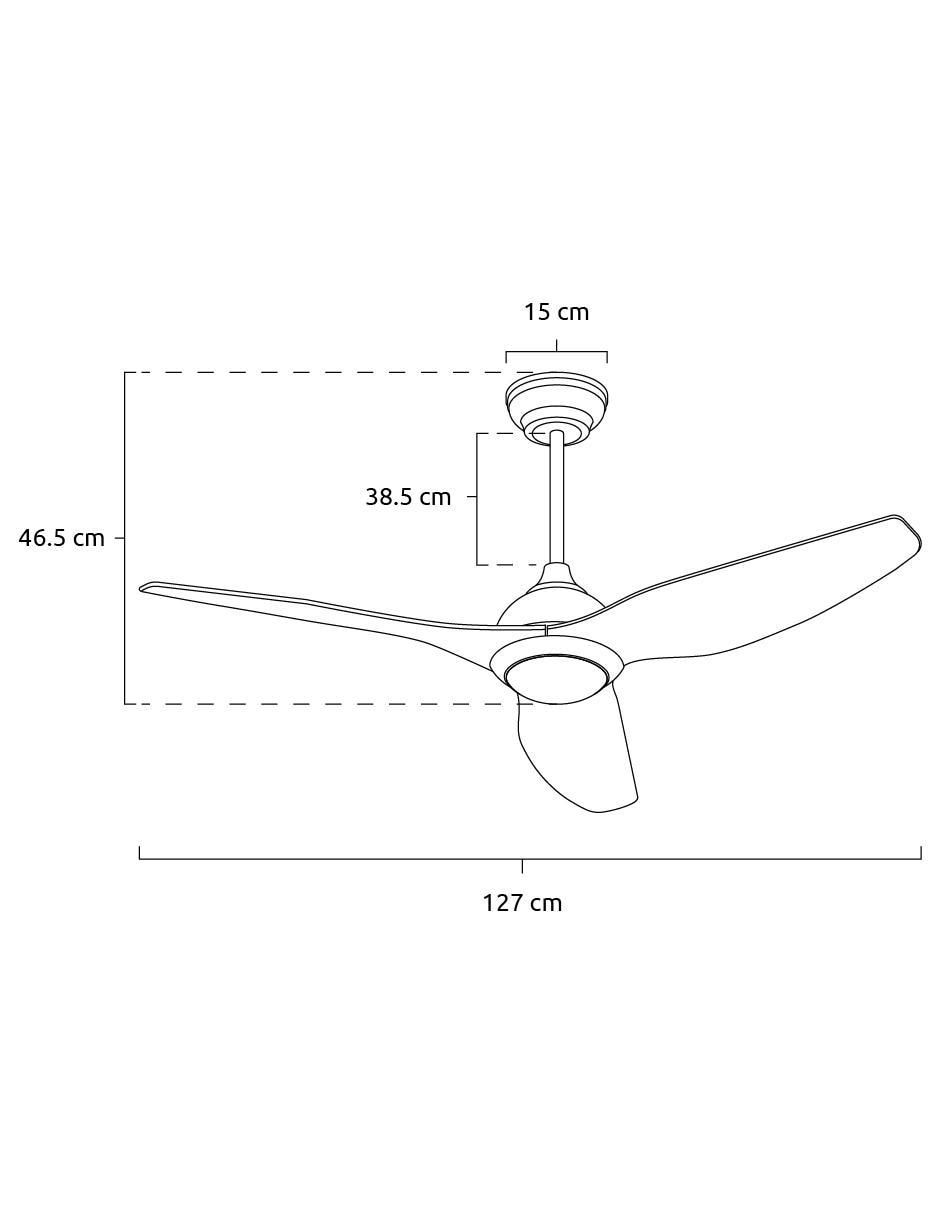 Ventilador de techo Masterfan con control remoto 6 velocidades
