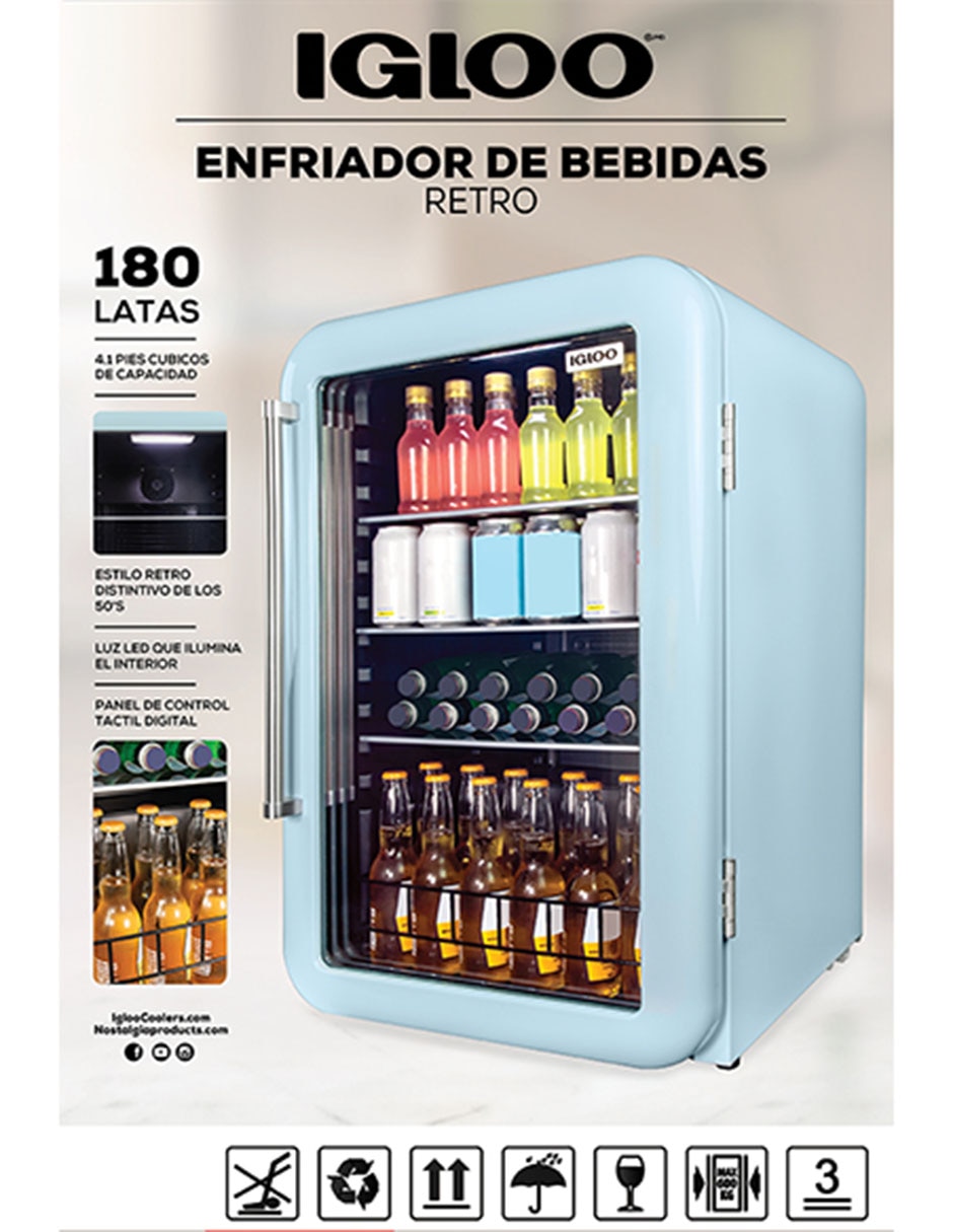 Frigobar Igloo Retro 4.1 pies cúbicos