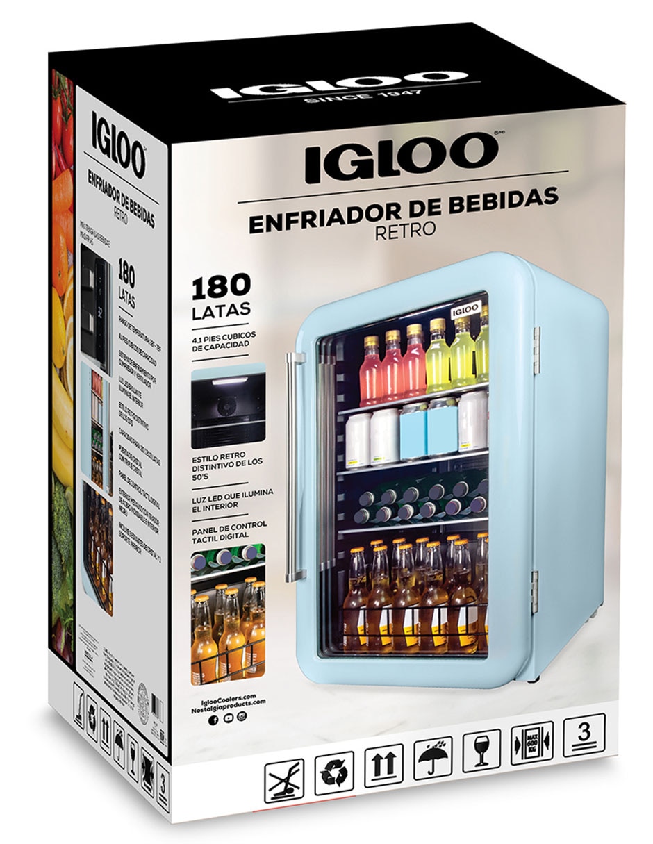 Frigobar Igloo Retro 4.1 pies cúbicos