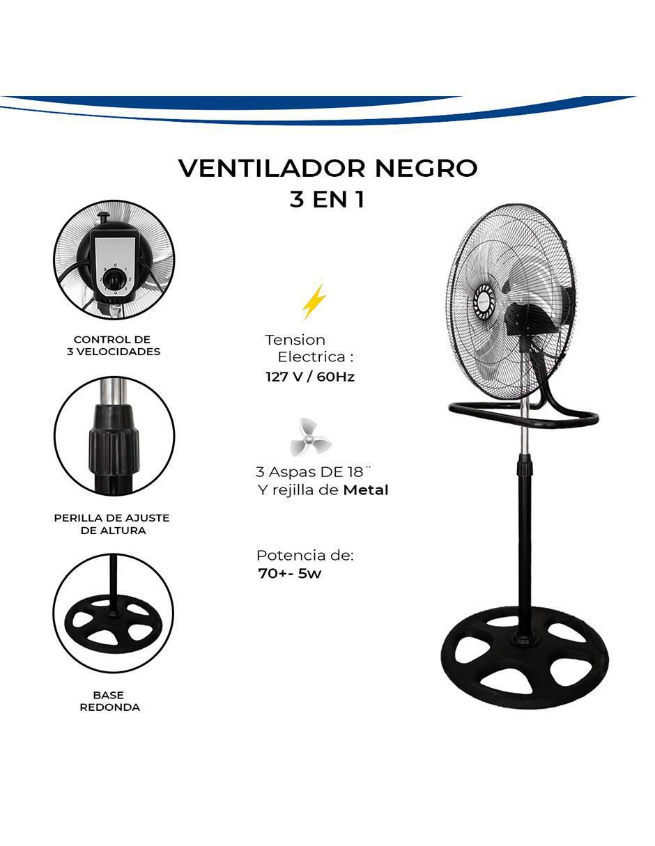 Ventilador 3 en 1 3 velocidades