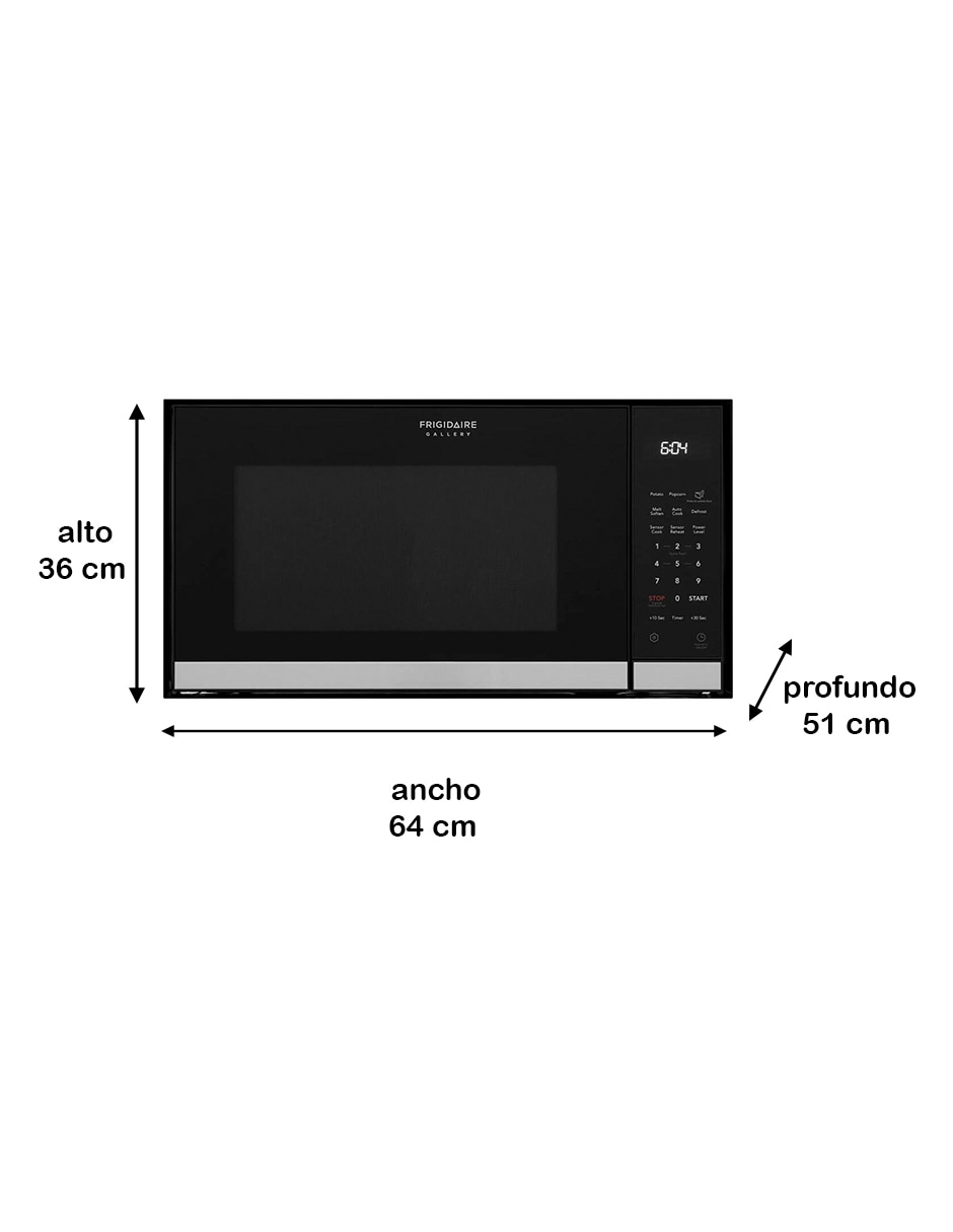 Horno de microondas convencional Frigidaire modelo GMBS3068BF de 2.2 pies