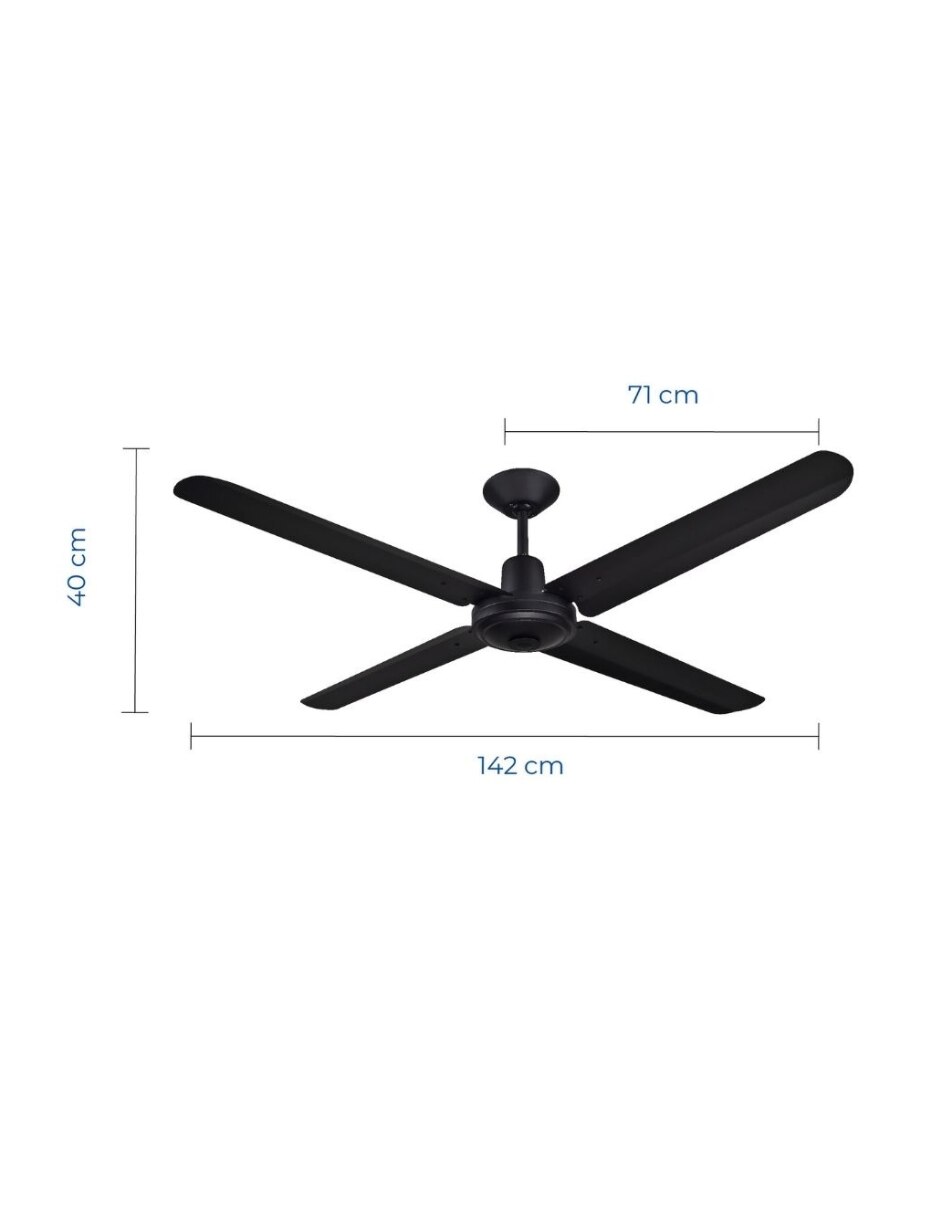 Ventilador de techo narvik con control remoto 3 velocidades