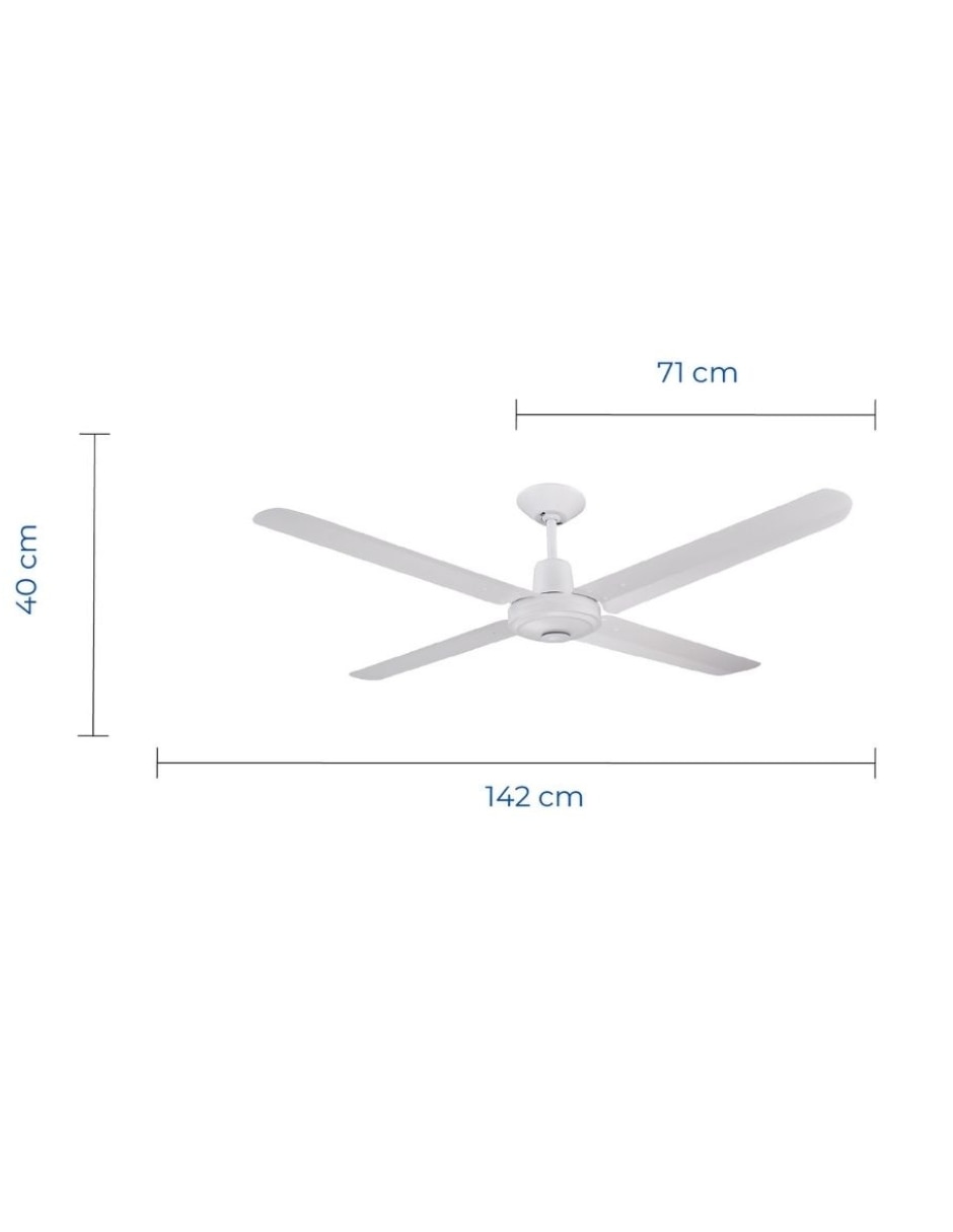 Ventilador de techo con control remoto 3 velocidades 7