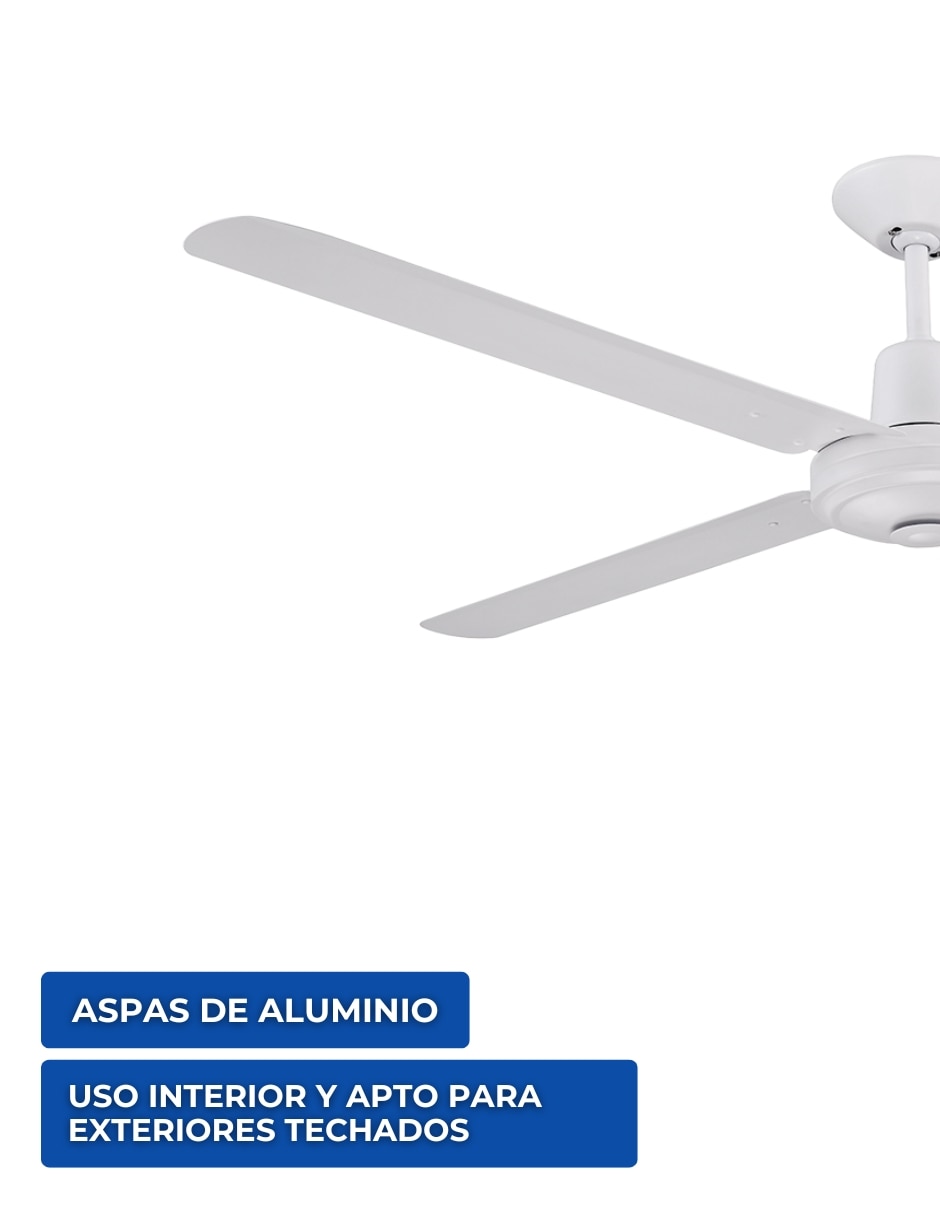 Ventilador de techo con control remoto 3 velocidades 3