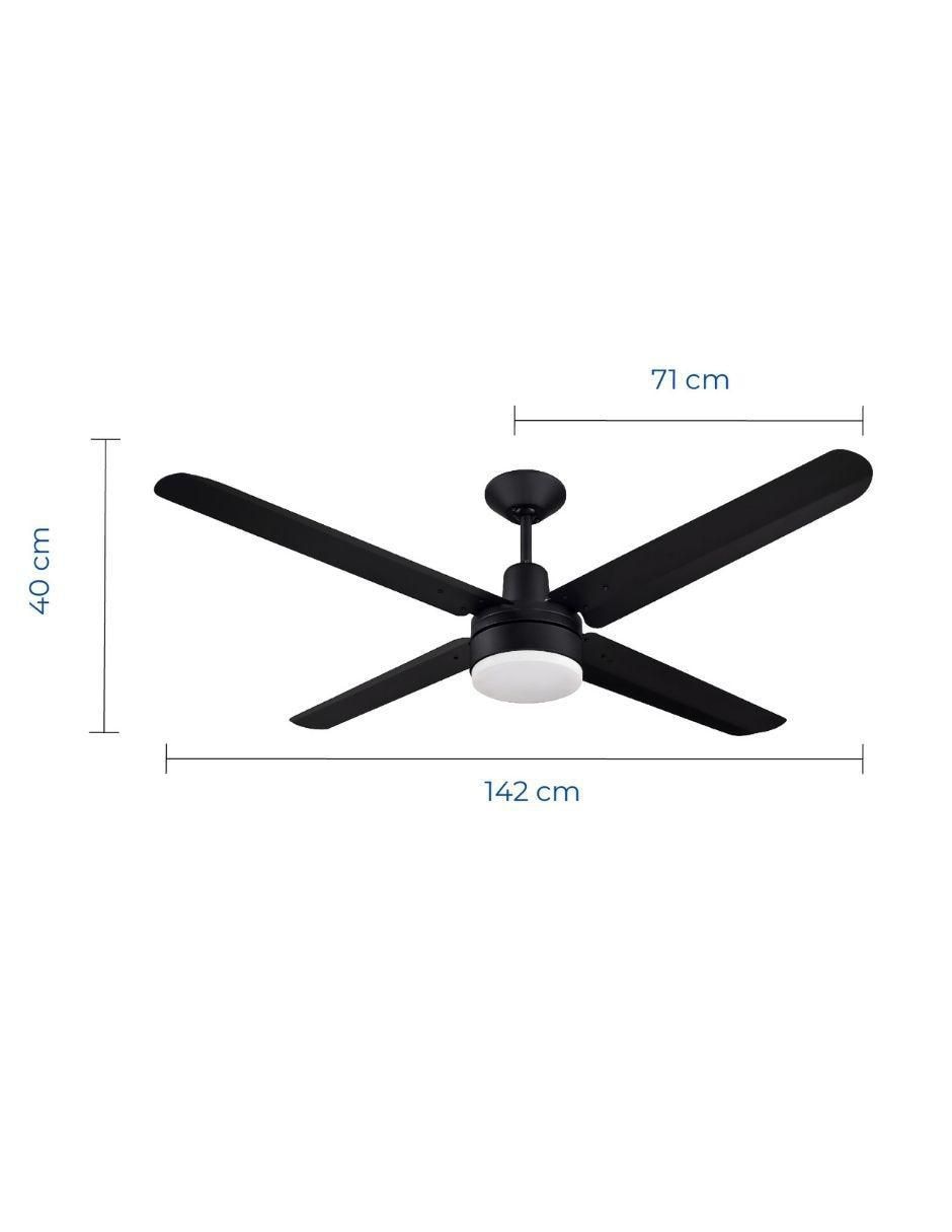 Ventilador de techo narvik con control remoto 3 velocidades