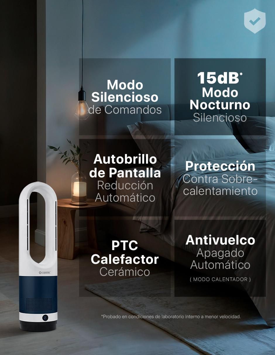Calefactor torre cerámico eléctrico de 127 V 4