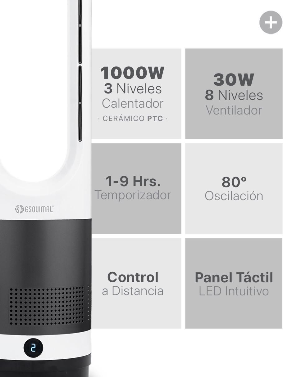 Calefactor torre cerámico eléctrico Esquimal de 127 V